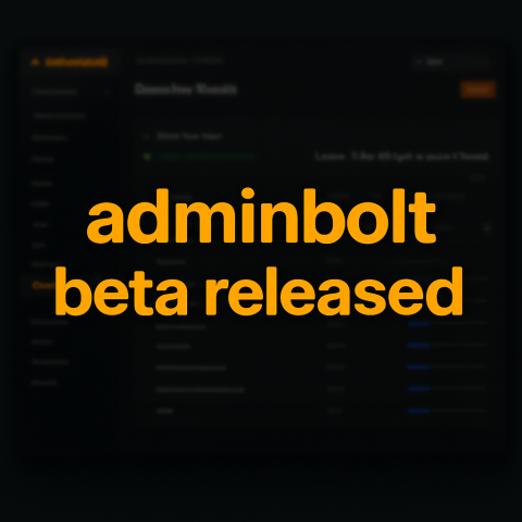adminbolt Beta: Revolutionizing Hosting Control Panels.